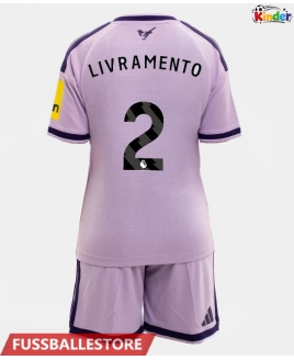 Günstige Newcastle United Tino Livramento #2 3rd trikot Kinder 2026-27 Kurzarm (+ Kurze Hosen)